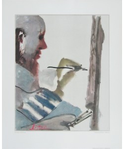 Pablo Picasso, Der Maler bei der Arbeit