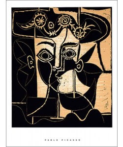 Pablo Picasso, Femme au chapeau orné, 1962 (Büttenpapier)