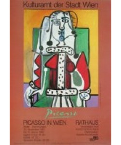 Pablo Picasso, Frau en face im grünen Lehnstuhl