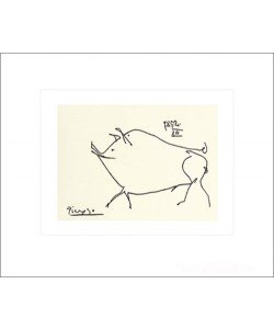 Pablo Picasso, Le petit cochon (Büttenpapier)
