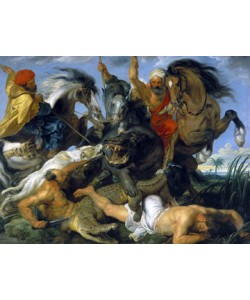 Peter Paul Rubens, Jagd auf Nilpferd und Krokodil