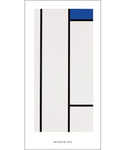 Piet Mondrian, Composition (blanc/blue) (Büttenpapier)
