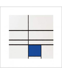 Piet Mondrian, Untitled (composition with blue), 1935 (Büttenpapier)