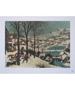 Pieter Brueghel der Ältere, Der Winter (Die Jäger im Schnee) (Kupfertiefdruck)