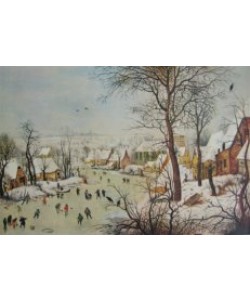 Pieter Brueghel der Ältere, Winterlandschaft mit Vogelfalle, 1601