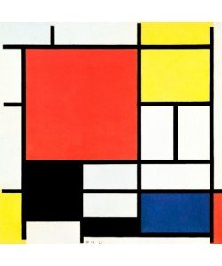 Piet Mondrian, Komposition mit Rot, Gelb, Blau