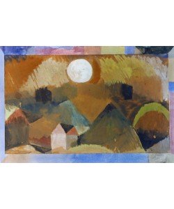 Paul Klee, Landschaft mit Rot mit weißem