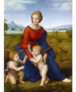 Raffael         , Die Madonna im Grünen