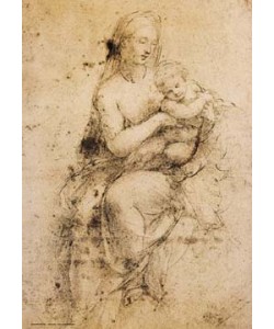 Raffael, Studie zu Madonna