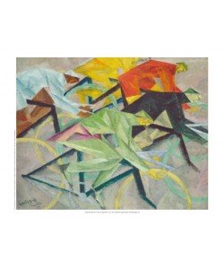 Das Radrennen 1913, Lyonel Feininger