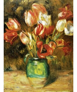 Pierre-Auguste Renoir, Tulips in a Vase