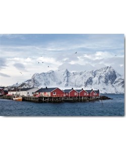 Rolf Fischer, Fischerhütten Lofoten Nähe Reine