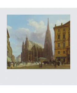 Rudolf Alt, Der Stephansplatz, 1834