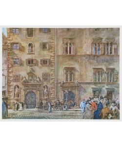 Rudolf Alt, Landhaus mit altem Zeughaus in Graz