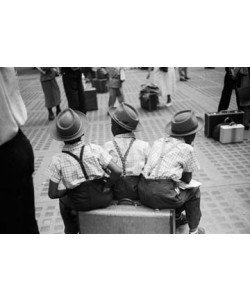 Ruth Orkin  Three Boys on Suitcase