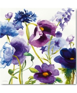 Shirley Novak, Blue and Purple Mixed Garden I