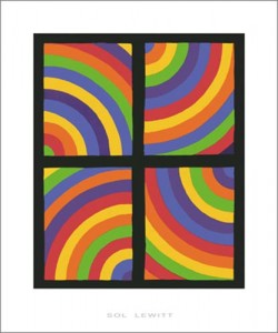 Sol Lewitt, Color Arcs in four Directions, 1999