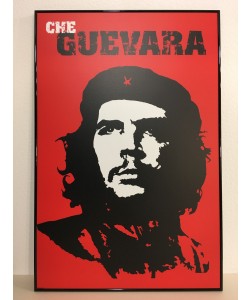 Bild mit Rahmen, Unbekannt, Che Guevara, Alu schwarz 