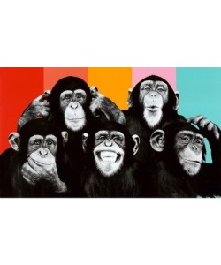 Leinwandbild Unbekannt - The Chimp Compilation Pop Art