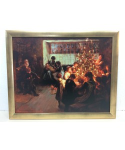 Gerahmtes Bild, Holz gold, Folie, Tayler Albert Chevallier, Christmas Tree