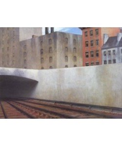 Leinwandbild, Edward Hopper, Approaching a City