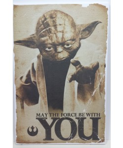 Leinwandbild, Unbekannt, Star Wars - yoda may the force