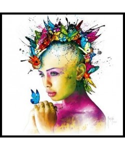 Gerahmtes Bild Aluminium schwarz glänzend, Folie, Patrice Murciano, Power of Love