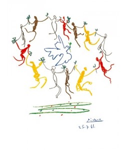 Leinwandbild, Pablo Picasso, La Ronde de la Jeunesse - 1961