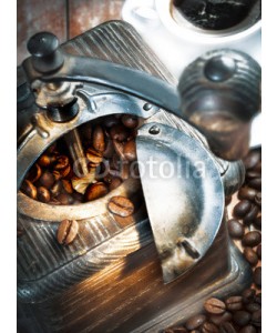stockcreations, Coffee grinder and coffee beans