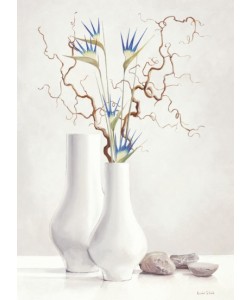 Karin van der Valk, Willow Twigs With Blue Flowers