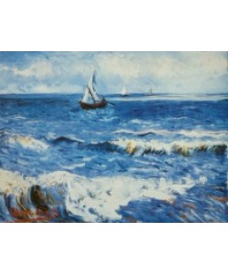Vincent van Gogh, Das Meer bei Saintes-Maries-de-la-Mer, 1888
