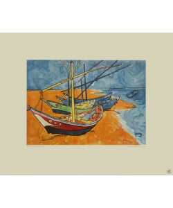 Vincent van Gogh, Boote (Kupfertiefdruck)