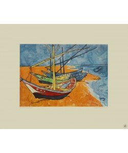 Vincent van Gogh, Boote (Kupfertiefdruck)