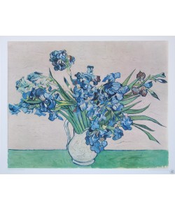 Vincent van Gogh, Irisstrauß (Kupfertiefdruck)