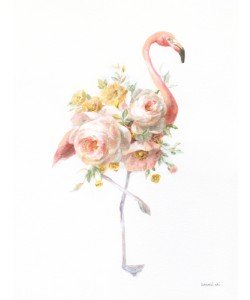Danhui Nai, Floral Flamingo I