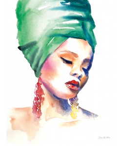 Aimee del Valle, Woman in Green