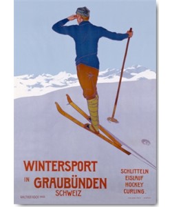 Walther Koch, Wintersport in Graubünden