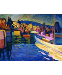 Wassily Kandinsky, Herbstlandschaft mit Booten