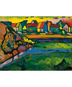 Wassily Kandinsky, Bayrisches Dorf mit Feld