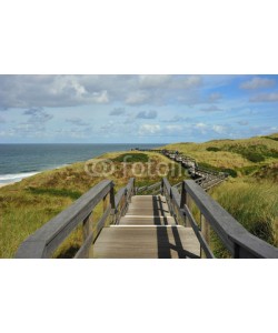 World travel images, Steg durch Dünen Nordsee