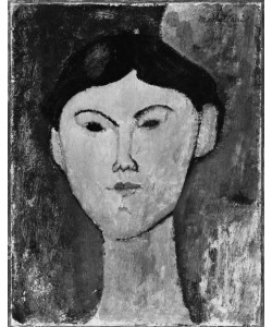 Amedeo Modigliani, Beatrice Hastings (1879-1943) c.1914-15 (oil on canvas) (b/w photo)