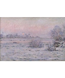 Claude Monet, Snowy Landscape at Twilight, 1879-80 (oil on canvas)