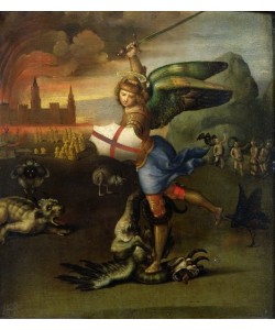 Raphael, St. Michael, c.1503-05 (oil on panel) (see also 15971)