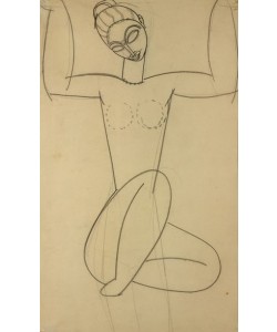 Amedeo Modigliani, Seated Caryatid, c.1911 (charcoal on paper)