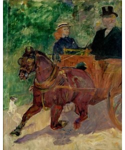 Henri de Toulouse-Lautrec, Cob Harnessed to a Cart, 1900 (oil on canvas)