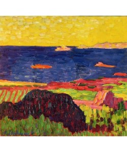 Alexej von Jawlensky, The Coast near Carantec. 1905-06 (oil on card)