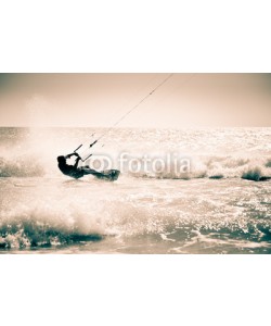 Zai Aragon, Kite surfing in waves.