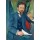 August Macke, Portrait des Schriftstellers E. A. Greeven 1911.