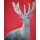 Young Ju Yim Neugieriger Hirsch vor Rot (Digitaldruck, sign., numm.)