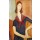 Amadeo Modigliani, Jeanne Hebuterne (mit Halstuch). 1919
